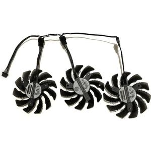 3 stuks/set PLD08010S12HH T128010SU VGA-ventilator voor GIGABYTE GTX1080 WINDFORCE OC 8G GTX 1080 ti Gaming 1060 G1 ROCK videokaart(PLD08010S12HH)