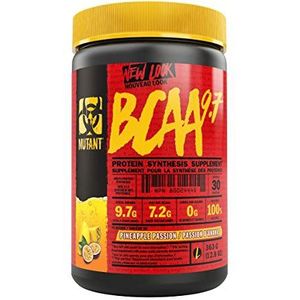 MUTANT BCAA 9.7 Supplement BCAA Powder with Micronized Amino Acid and Electrolyte Support Stack, 363g (.80 lb) - Pineapple Passion