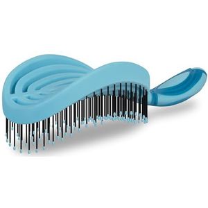 NuWay 4HAIR® DoubleC PRO® U.S. gepatenteerde dubbele gebogen ontwarrende borstel is haardroger veilig (zeeschuim)