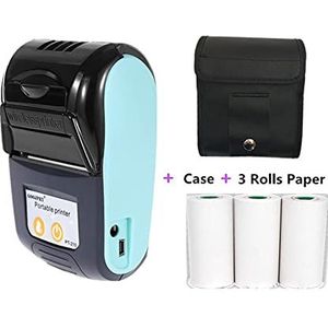 Handheld Inkjet -printer Mini Commerciële Factuur Thermische Ontvangst Bill Printer POS Printer inktvrij for keuken Restaurants Hotels 58mm Niet gemakkelijk te vervagen(Pink)