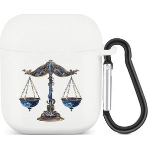 Sterrenbeeld Leuke Case voor AirPods 2&1 Schokbestendige Beschermende Hoofdtelefoon Gevallen Cover Met Sleutelhanger Voor Mannen Vrouwen