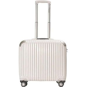 Cabinebagage Rolkoffer, Hardside Uitbreidbare Spinnerwielbagage, TSA-sloten Lichtgewicht Koffers Met Wielen Reiskoffer Handbagage (Color : C, Size : 16in)