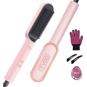 TYMO - Ring-stijltangborstel - Professionele Stijlborstel - Met Ingebouwde Kam - 5 Temperatuurinstellingen - Hittebescherming