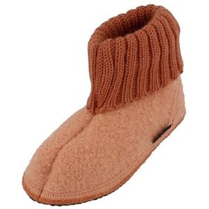 HAFLINGER Karl Vilten pantoffels met kraag, Roséantiek, 38 EU