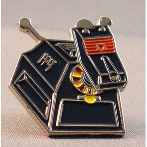 Metall Emaille Pin Badge Doctor Dr. Who polizeidiensthund (K9) Roboter Hund