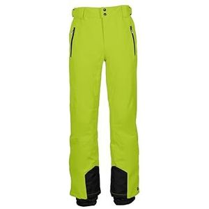killtec Heren skibroek/functionele broek met randbescherming en sneeuwvanger KSW 80 MN SKI PNTS, lentegroen, S, 39745-000