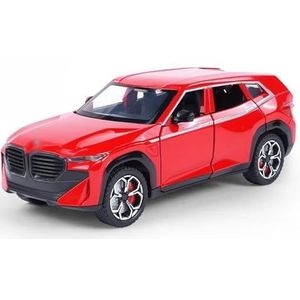 Voor XM SUV 1/24 Schaal Legering Gegoten Automodel Speelgoed Terreinvoertuigen met Geluidsspray Collectie Speelgoed Zinklegering Speelgoedauto (Color : Red)