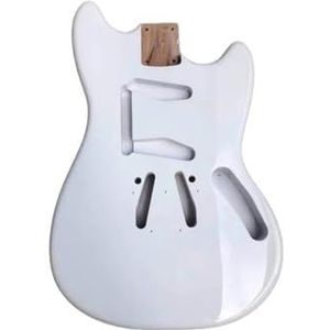 Elektrische Gitaar Body Elzenhout Wit Blauwe Kleur Gitaar gitaarlichaam onafgewerkt (Color : White)