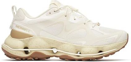 Merrell Vibram MegaGrip Trailschoenen voor dames, FlexPlate-technologie, ademend mesh, wit/beige, Grijs, 36 EU