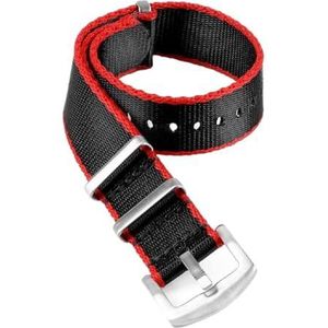 Qgsaghty Zachte Nylon Armband Polsband Universele Militaire Horlogebanden 18mm 20mm 22mm Nylon Bandjes, 20mm, Nylon