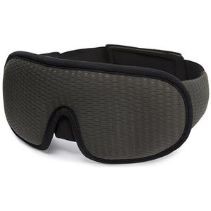 Oogmasker, 3D-slaapmasker, blokkeren, licht, zacht, gevoerd, slaapmasker voor ogen, schaduw, blinddoek, slaaphulp, gezichtsmasker ooglapje om te slapen (grijs)