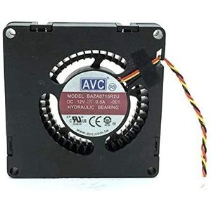 LMNCBVYA AVC 12V 70mm Cooling Fan - High-Performance 7015 3-Wire Blower Turbo Centrifugal Fan for PC and Electronics Cooling