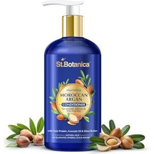 St.Botanica Marokkaanse Argan Hair Conditioner 300ml - Geen SLS/Parabenen - Met Marokkaanse Argan Olie, Avocado Olie, Tarwe Eiwit, Olijfolie, Zijde Eiwit