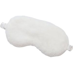 Cmis Kbei Slaapmasker, blinddoek slapen zachte pluche oogmaskers schattige liefde wolk oogbedekking pluche masker ooglapje dutje gezondheid oogbedekking (wit)