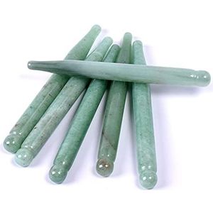 Gezicht oogschaduw lichaam massage stick acupoint sonde jade tool op energie steen drukken 1 stuk (kleur: 1 stuk groene avonturine)
