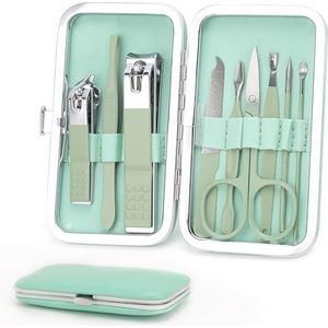 9 stuks nagelknippers, WOILLIO Premium Manicure Set