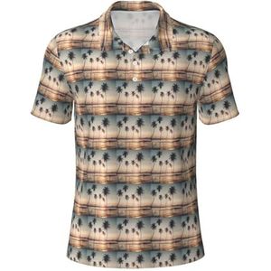 PPHGUT Cartoon Duif Print Mannen Korte Mouw Comfort Polo Shirts Casual Dagelijks Outdoor Vakanties Sport Reizen, Zwart, S