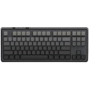 QPSJXN AK870 RGB Mechanisch toetsenbord, tri-mode, draadloos, Bluetooth, 2,4 GHz, USB bedraad, 87, hot swap tegen pc-laptop (gradient Gradient Gray-Fish)
