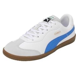 Puma King 21 It Voetbalschoen voor volwassenen, uniseks, Wit-Bluemazing, 39 EU