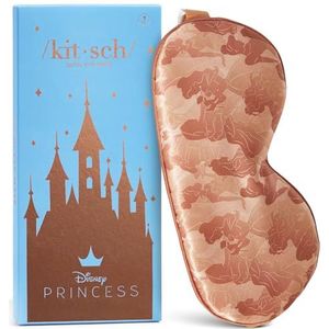 Kitsch x Disney Satijnen slaapmasker, oogmasker om mee te slapen, zachter dan zijde, satijnen slaapmasker, blinddoek, voor vrouwen en mannen, oogverzorging, reisbenodigdheden, prinsessenfeest