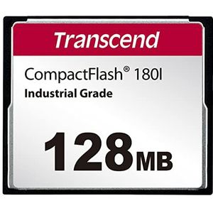 Transcend 128MB CF-kaart MLC NAND Flash (SLC-modus) Compacte flashkaart - TS128MCF180I