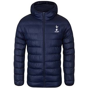 Tottenham Hotspur FC - Gewatteerde winterjas met capuchon - Officieel - Clubcadeau - Marineblauw - 3XL