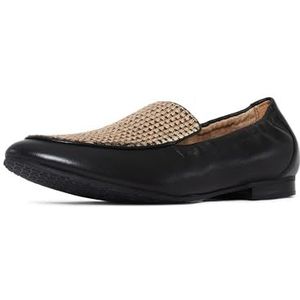 NYDJ Dames Douglas Nappa Leather Loafer Flat, Zwart, 38 EU