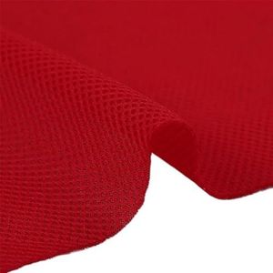 Luidsprekergrilldoek, 3D Mesh Stof Luchtlaag Effen Kleur Handwerk DIY Bekleding Stoel Luidspreker Stofdicht Geluiddicht Netto Cover Doek Luidsprekerstof Mesh Doek(Red)