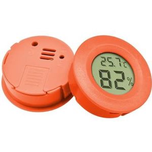 Mini Ronde LCD Digitale Thermometer Hygrometer Koelkast Vriezer Tester Temperatuur Tester Sensor Vochtigheidsmeter Detector Nauwkeurige Monitor(Orange)