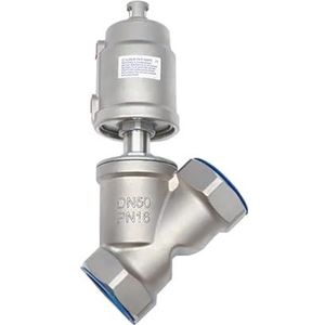 VNIBCJPN DN50 Klep 16bar van roestvrij staal Pneumatische Seat normaal Gesloten Pneumatische Actuatorhoek Seat Kleppen (OPEN-ENIGE WERKEN)