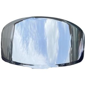 Motorhelm vizier lens, Helmvizier, Z8-schild for SHOEI RF1400 NXR2 CWR-F2 Ca-SCO Moto Shield Zonnebrandcrème Windscherm Motorhelmvizier (vizierbasis)(Silver-day Use Only)