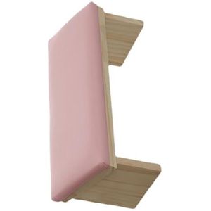 Nagelarmsteun, afgeschuind ontwerp manicure houten PU-lederen armkussens | Comfortabele nagelpolijstarmsteun, stevige standaard voor thuis