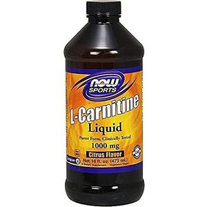 NOW Foods L-Carnitine-Liquid, 1000 mg citrusaroma, 473 ml