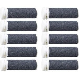 Super Grove Micro Minerale Vervangende Rollen, 10 Pack Hoogste Grove Eelt Remover voor Pedicure Harde Dode Huidverwijderaar, Vullingen voor Extreem Ruwe en Harde Eelt