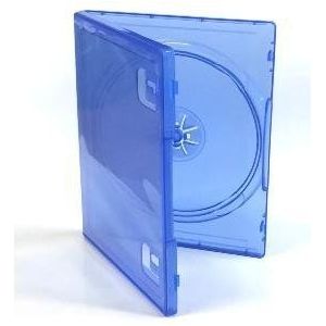 DVD Center - 10 vervangende behuizingen voor PS4 Game - Blauw Transparant - Aankoop door X 10, Blauw, Modern