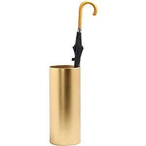 paraplubak Parapluhouder voor binnen Cilindrische paraplubak Parapluhouder voor hal voor kantoor aan huis Keuken (zwart, goud) paraplu houder