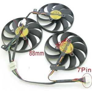 PLD09210S12H T129215SU 12V 88mm voor ASUS voor ROG STRIX-RTX 2070 RTX2080 ROG-STRIX-RTX2070S SUPER grafische kaart koelventilator(T129215SU-Pair)