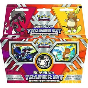 Pokémon POK81210 TCG Lycanroc en Alolan Raichu Sun/Moon Trainer Kit voor 6 jaar tot 18 jaar