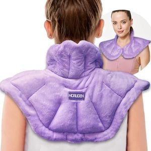 Magnetron verwarmingskussen voor nek en schouders, rugpijnverlichting met vochtige verwarmde nekomslag en schouderverwarmingspad magnetron, koud- en warmtetherapie