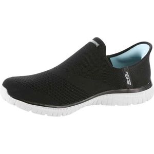 Skechers Dames handsfree slip-ins Virtue-Sleek sneakers, zwart/wit, 37.5 EU