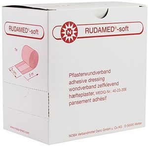 RUDAMED zacht pleisterwondverband opgerold 5 m, maten: 6 cm