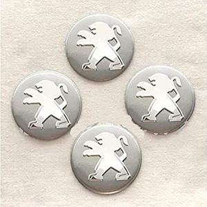 Set van 4 Peugeot 56,5 mm autowieldoppen