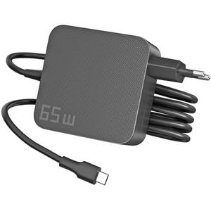 ANTWELON 65W USB C Oplader Voeding voor Lenovo Thinkpad X1 Yoga HP Spectre Dell Latitude ASUS Chromebook MacBook Pro Huawei Matebook Wallplug 20V 3,25A TYPEC AC voeding adapter