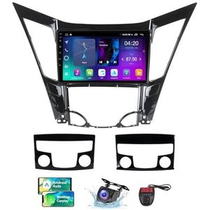 Android 13 9 Inch 2 Din QLED Autoradio Voor Hyundai Sonata 6 YF 2009-2014 - Camera DVR GRATIS - Steun Carplay Android Auto DSP Stuurwiel FM RDS DAB WIFI 4G Bluetooth Split-Screen(NF-2)