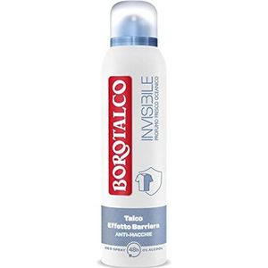 12 x Borotalco, Blue Invisible Spray Deodorant, formule zonder alcohol met barrièreeffect, registreert en draagt niet Aloni 48H, vers Oceaans parfum 150 ml + Italian Gourmet Polpa 400 g
