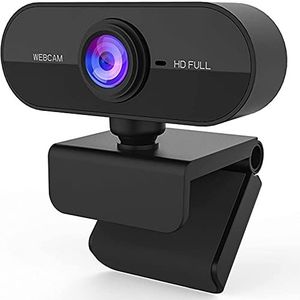 Full HD webcam met microfoon voor desktop, computercamera HD 1080P, plug and play webcamera USB-camera voor laptop/pc/Mac videoconferenties, streaming en videogesprekken Branded Peak Trading