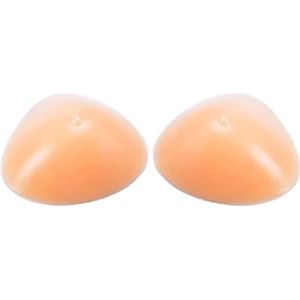 HomeJoySet Driehoekige Zelfklevende Siliconen Borstprothesen - Vergrotingspads For Crossdressers En Mastectomy - 400 G/paar, Huidskleur(Nude_400g/pair)