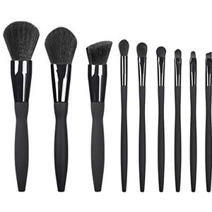 Bswefty 9 stks Diamant Make-up Borstel Set Oogborstel Schoonheid Gereedschap Fan Poeder Oogschaduw Contour Borstel Schoonheid Cosmetische Make-up Tool Set (Handvat Kleur: 9 stks alleen borstels)