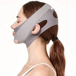 1/2 STKS Gezicht Afslanken Bandage V Lijn Face Shaper Face Lifting Riem Anti Rimpel Gezichtsmassage Riem Dubbele Chin Reducer Huidverzorging Gereedschap (Grijs, 1 ST)