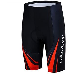 Fietsbroek, fietsbroek, schokbestendig, 5D gewatteerd, korte broek, zomer, anti-uv, MTB, racefiets, korte broek voor heren, MTB-shorts, Blauw, XXL